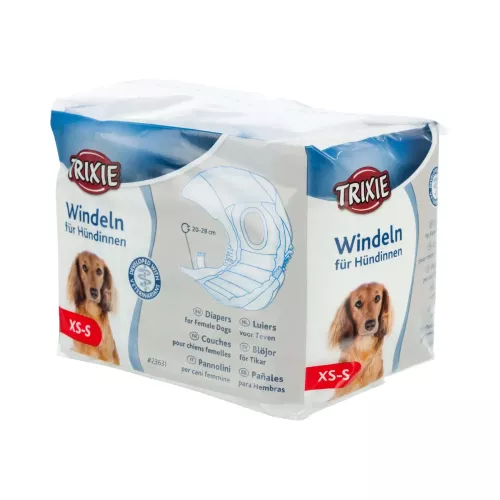 Підгузки для собак (дівчинок) Trixie 20-28 см XS-S 12 шт. (23631)