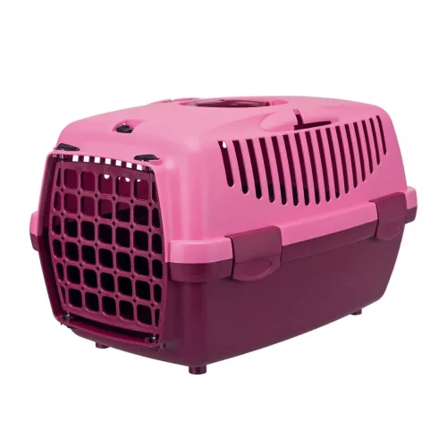 Контейнер-переноска для собак та котів вагою до 6 кг Trixie «Capri 1» 32 x 31 x 48см рожева (TX-39819)