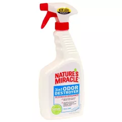 Спрей-знищувач Nature's Miracle «3in1 Odor Destroyer. Fresh Linen» для видалення запахів 710мл (680195/5452 USA)