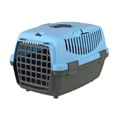 Контейнер-переноска для собак та котів вагою до 6 кг Trixie «Capri 1» 32 x 31 x 48см блакитна (39812)