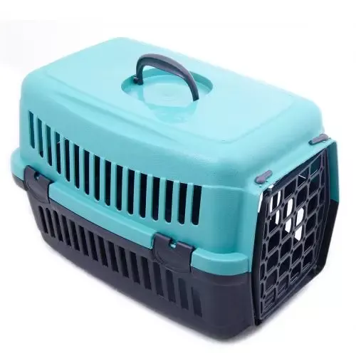 Контейнер-переноска для собак та котів вагою до 6 кг SG 48 x 32 x 32см бірюзова (SG16039)