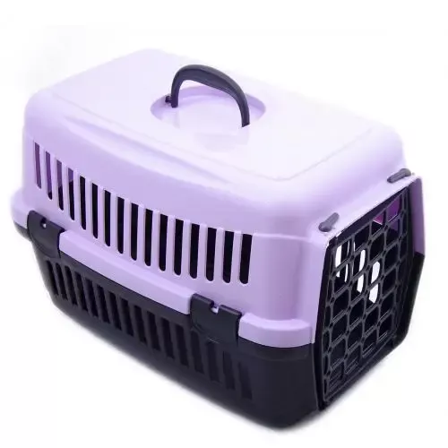 Контейнер-переноска для собак та котів вагою до 6 кг SG 48 x 32 x 32см фіолетова (SG16015)