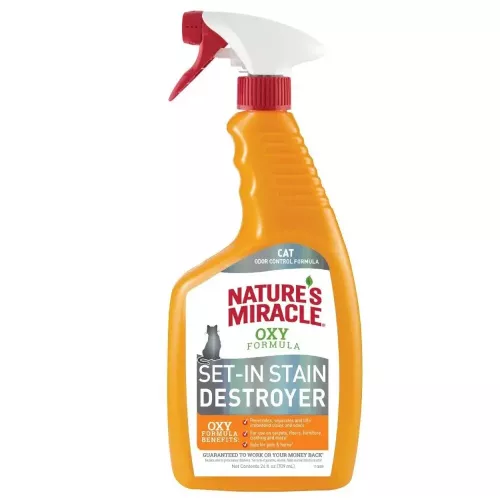 Спрей-знищувач плям і запахів від котів Nature's Miracle «Set-In Stain Destroyer. Oxy Formula» 709мл (680398/1707 USA)