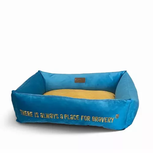 Noble Pet Albert Bravery Лежак для собак 70 х 50 х 22см синій (AL2142)