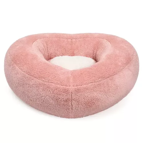 Puppy Angel "Heart Cushion" Лежак 62 x 55 x 18см рожевий