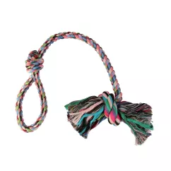 Игрушка для собак Trixie Канат плетеный с узлом 70 см (текстиль, цвета в ассортименте) (3279)