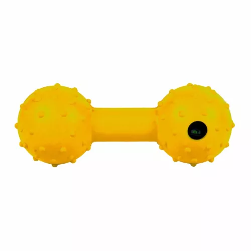 Игрушка для собак Trixie Гантель с колокольчиком 12 см (резина, цвета в ассортименте) (3335) - фото №2
