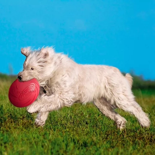 Іграшка для собак Trixie Літаюча тарілка d=22 см (гума, кольори в асортименті) (33502) - фото №4