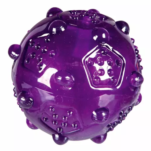 Trixie Мяч игольчатый с пискавкой d=8 см (термопластическая резина) игрушка для собак - фото №2