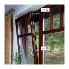 Решітка захисна для вікон Trixie бокова 62 x 16 / 8 см (метал) (4416)