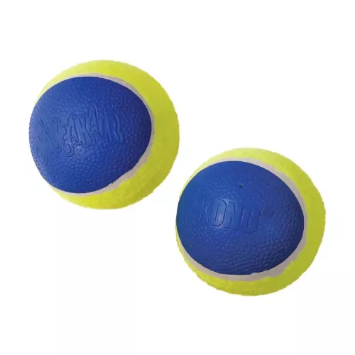 Мяч с пискавкой Kong SqueakAir Ultra Balls 2 шт/Ø 8,3 см (полиэстер) игрушка для собак - фото №2