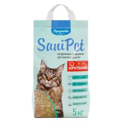 Наполнитель туалета для кошек Природа Sani Pet 5 кг (бентонитовый большой) (PR240779)