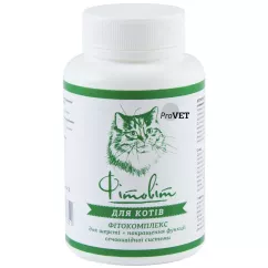 Фитокомплекс для кошек ProVET «Фитовит» 100 таблеток, 72 г (для кожи и шерсти + для поддержания мочевыводящей системы) (PR241375)