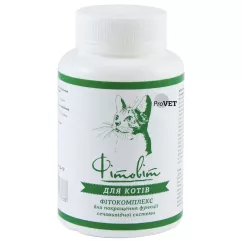 Фітокомплекс для котів ProVET «Фітовіт» 100 таблеток, 72 г (для підтримки сечовивідної системи) (PR241376)