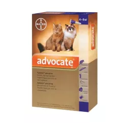 Bayer Advocate для котів та тхорів Краплі на холку від зовнішніх та внутрішніх паразитів 4-8 кг 1 піпетка