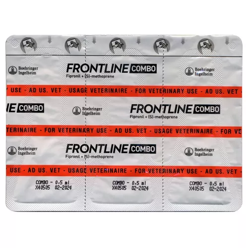 Капли на холке для кошек и хорьков Boehringer Ingelheim Мериал «Frontline Combo» спот-он, 3 пипетки, до 2кг (от внешних паразитов) (1200299) - фото №4