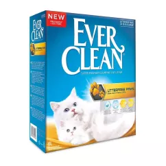 Наполнитель туалета для длинношерстных кошек Ever Clean Less Trail без ароматизатора 6 л (бентонитовый) (123464)