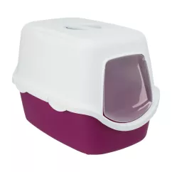 Trixie Vico Cat Litter Tray Туалет для котов закрытый  40×40×56см бордовый (TX-40278)