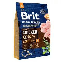Brit Premium Adult M 3 kg сухий корм для дорослих собак середніх порід