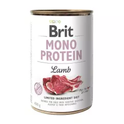 Вологий корм для собак Brit Mono Protein Lamb 400г (ягня) (100834/100058/9773)