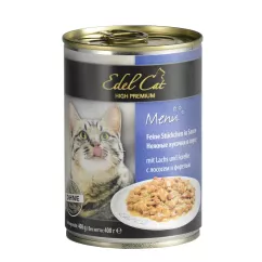 Вологий корм для котів Edel Cat 400 г (лосось та форель у соусі)