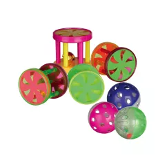 Игрушка для кошек Trixie Мяч/валик с погремушкой 4,5 см (пластик, цвета в ассортименте) (4099)