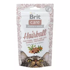 Brit Care Functional Snack Hairball Ласощі для котів для виведення вовни 50 г (111265/1395)
