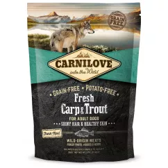 Carnilove Fresh Carp & Trout 1,5 kg (рыба) сухой корм для взрослых собак всех пород
