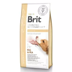 Brit GF Veterinary Diet Dog Hepatic 12 кг (яйце) сухий корм для собак при захворюваннях печінки