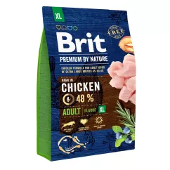 Brit Premium Adult XL 3 kg (курица) сухой корм для взрослых собак гигантских пород