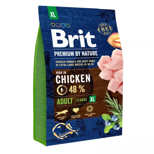 Brit Premium Adult XL 3 kg (курка) сухий корм для дорослих собак гігантських порід