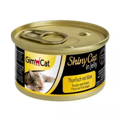 Вологий корм для котів GimCat Shiny Cat 70 г (тунець та сир) (G-414300/414188)