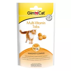 GimCat Multi-Vitamin Tabs Ласощі для котів (мультивітамін) 40 г (G-421681/418704)
