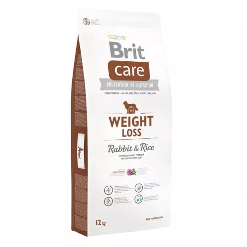 Brit Care Weight Loss Rabbit & Rice 12kg сухий корм для собак із зайвою вагою