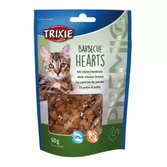 Trixie PREMIO Barbecue Hearts Лакомство для котов 50 г (курица) (42703)