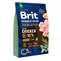Brit Premium Junior XL 3 kg (курка) сухий корм для цуценят та молодих собак гігантських порід