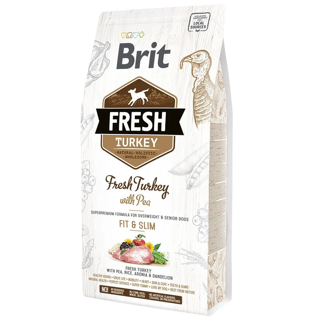 Brit Fresh Turkey With Pea & Slim 2,5 kg сухий корм для собак із зайвою вагою