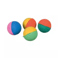 Trixie Мячи мягкие 4,3 см 4 шт (вспененная резина) игрушка для котов