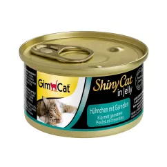 Вологий корм для котів GimCat Shiny Cat 70 г (курка та креветки) (G-413129 /413327)