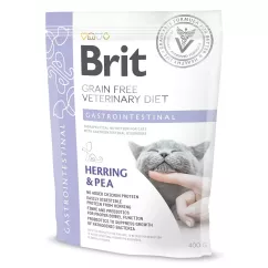 Сухой корм для кошек, при заболеваниях желудочно-кишечного тракта Brit GF Veterinary Diet Gastrointestinal 400 г (сельдь) (170964/528431)