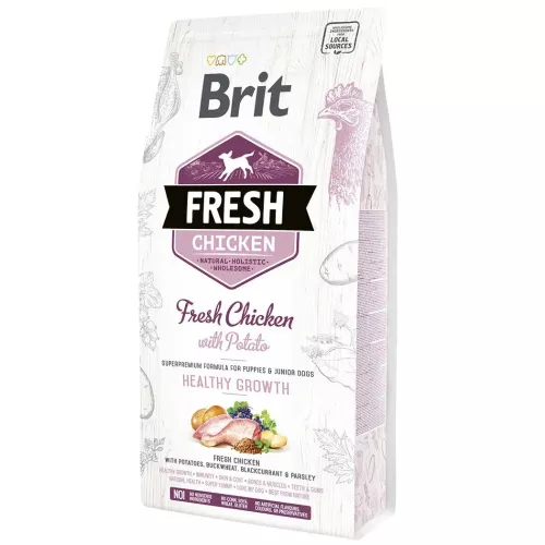 Brit Fresh Chicken with Potato Puppy Healthy Growth 2,5 kg сухий корм для цуценят