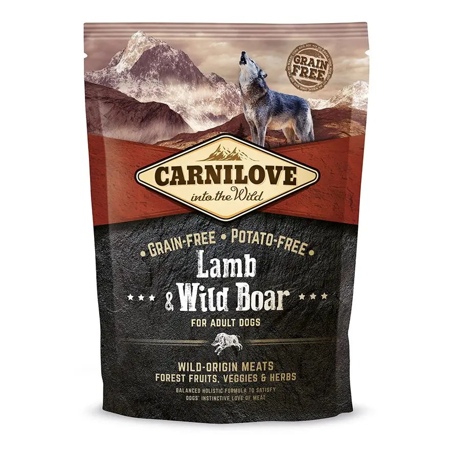 Carnilove Lamb & Wild Boar 1,5 kg (ягня та кабан) сухий корм для дорослих собак усіх порід