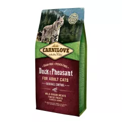 Сухой корм для вывода шерсти у кошек Carnilove Cat Duck & Pheasant - Hairball Controll 6 кг (утка и фазан) (170203/2331)