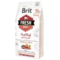 Brit Fresh Beef with Pumpkin Puppy Junior Growth & Joints 2,5 kg сухий корм для цуценят та молодих с