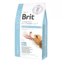 Brit GF Veterinary Diet Dog Obesity 2 кг (ягненок) сухой корм для собак, для снижения веса