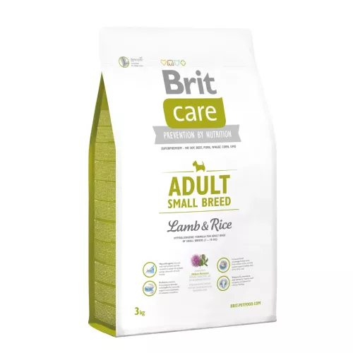 Brit Care Adult Small Breed Lamb & Rice 3 kg сухий корм для дорослих собак дрібних порід