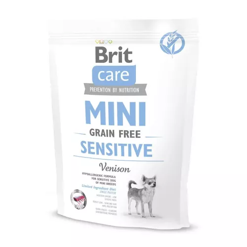 Brit Care Mini Grain Free Sensitive 400 g (олені) сухий корм для собак мініатюрних порід з чутливим 