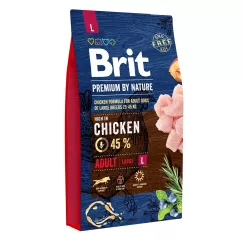 Brit Premium Adult L 8 kg сухий корм для дорослих собак великих порід