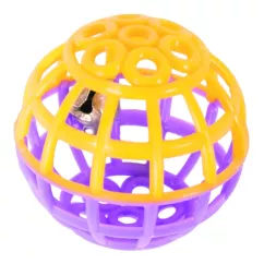 Игрушка для кошек Природа Мяч с погремушкой 4,5 см (пластик, цвета в ассортименте) (PR240254)