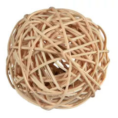 Игрушка для грызунов Trixie Мяч с погремушкой d=4 см (натуральные материалы) (61822)